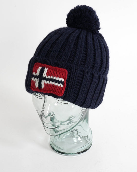 Napapijri Semiury Bobble Hat Blue Marine