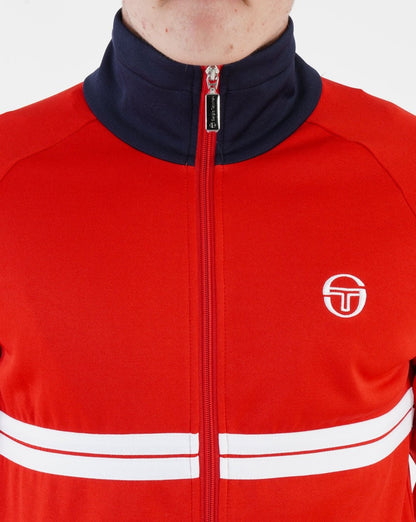 Sergio Tacchini Dallas Track Top Dark Red/Navy/White