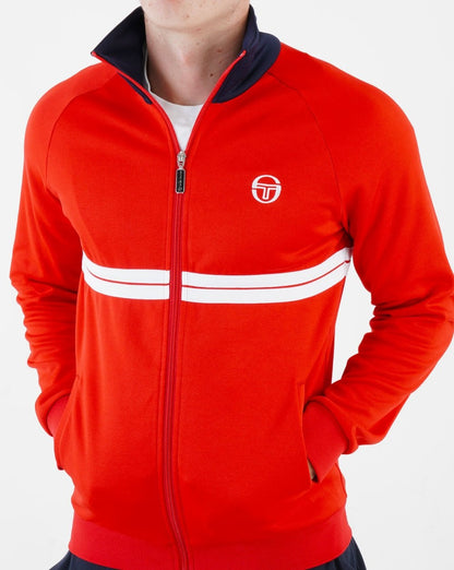 Sergio Tacchini Dallas Track Top Dark Red/Navy/White