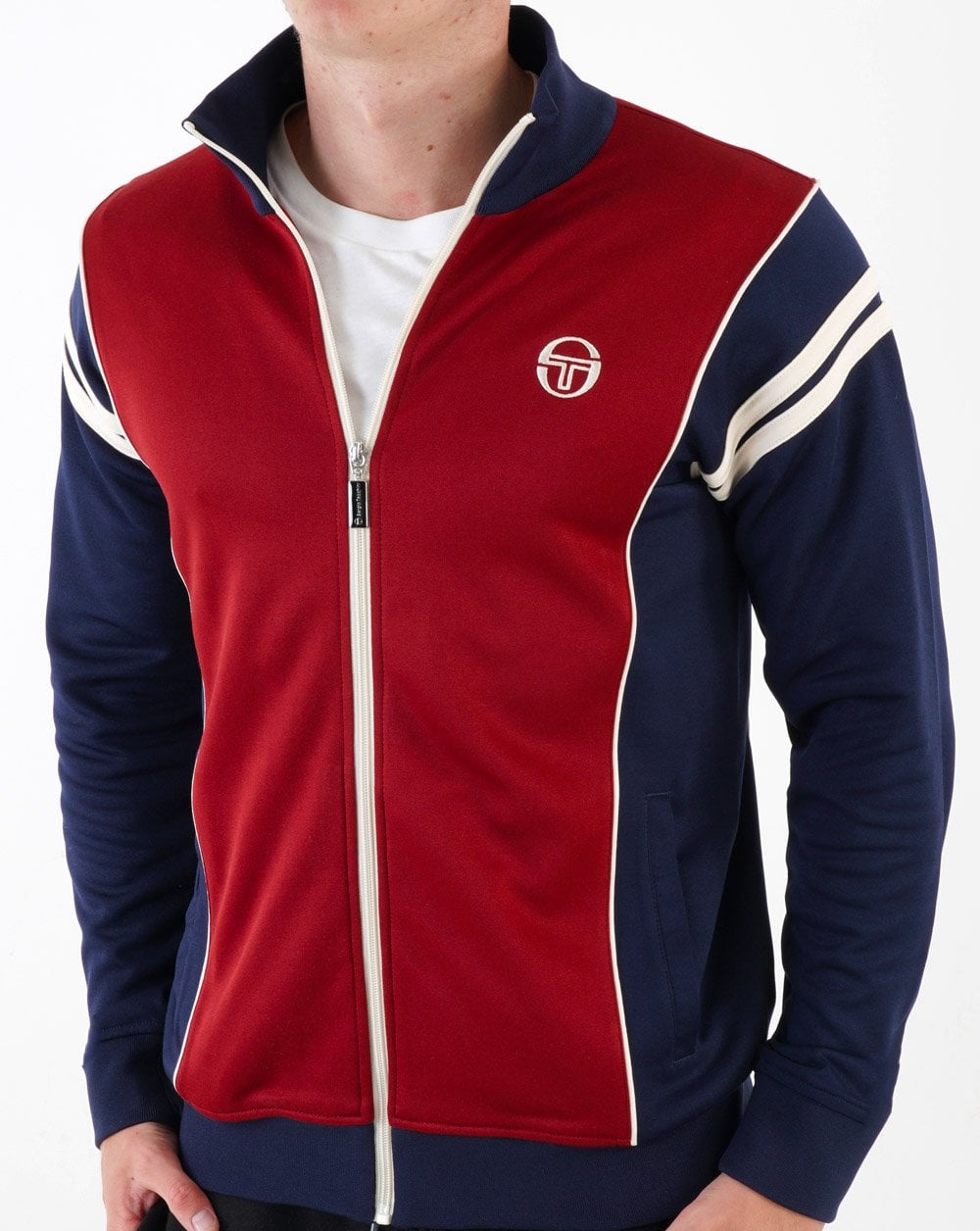 Sergio Tacchini Scirocco Track Top Merlot/Navy Blue