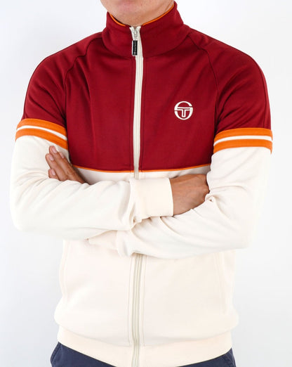 Sergio Tacchini Orion Track Top Cream / Burgundy