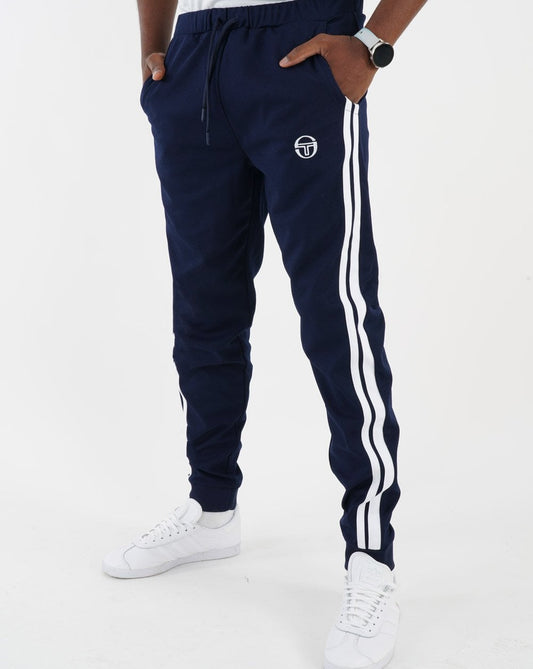Sergio Tacchini 2 Stripe Track Pants Navy/White