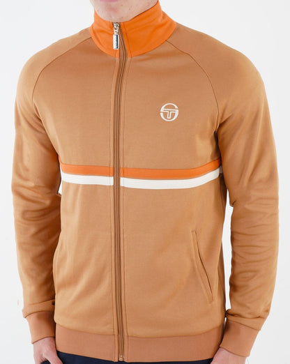 Sergio Tacchini Dallas Track Top Almond/Dark Orange