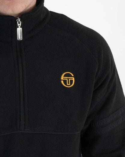 Sergio Tacchini Orion 1/4 Zip Polar Fleece Black