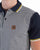 Trojan Jacquard Houndstooth Panel Polo Navy