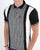 Trojan Mono Houndstooth Panel Polo Black
