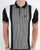 Trojan Mono Houndstooth Panel Polo Black