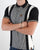 Trojan Mono Houndstooth Panel Polo Black