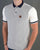 Trojan Diamond Panel Polo Shirt Ecru