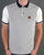 Trojan Diamond Panel Polo Shirt Ecru