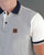 Trojan Diamond Panel Polo Shirt Ecru