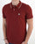 Pretty Green Tipped Polo Shirt Burgundy