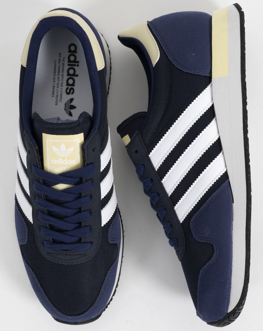 Adidas USA 84 Trainers Navy/Yellow