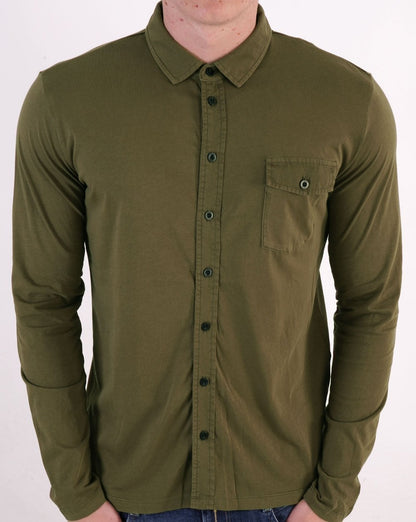 Replay Essential Shirt Military Green