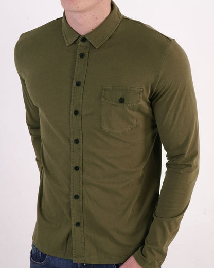Replay Essential Shirt Military Green