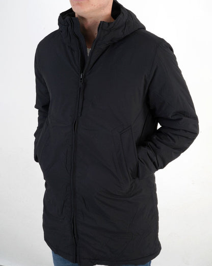 Pretty Green Oracle Quilted Parka Black
