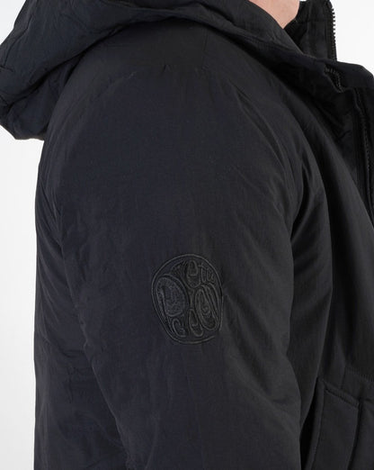 Pretty Green Oracle Quilted Parka Black