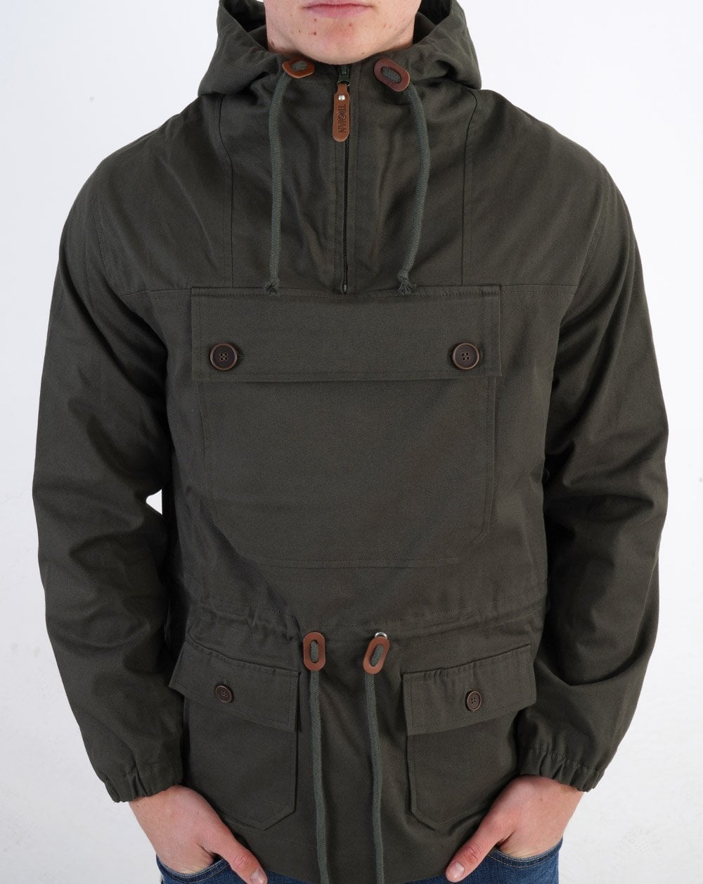 Trojan Overhead Scooter Jacket Army