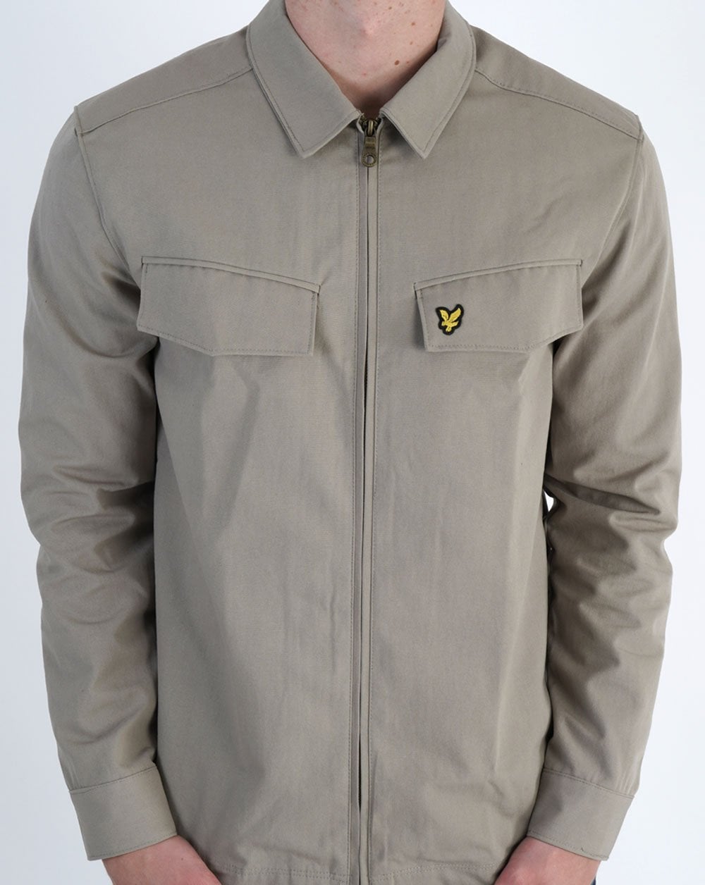 Lyle & Scott Pocket Overshirt Khaki Smoke