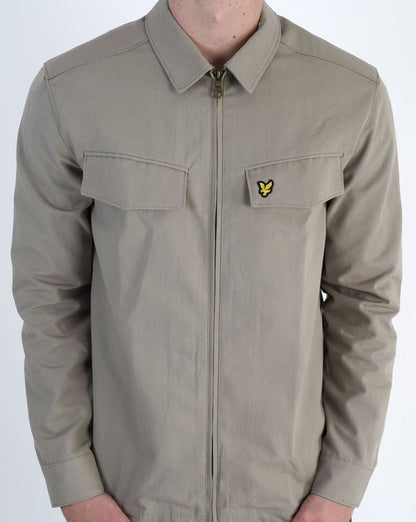 Lyle & Scott Pocket Overshirt Khaki Smoke