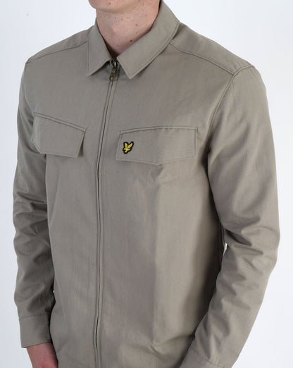 Lyle & Scott Pocket Overshirt Khaki Smoke