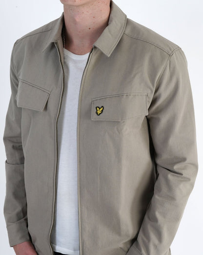 Lyle & Scott Pocket Overshirt Khaki Smoke