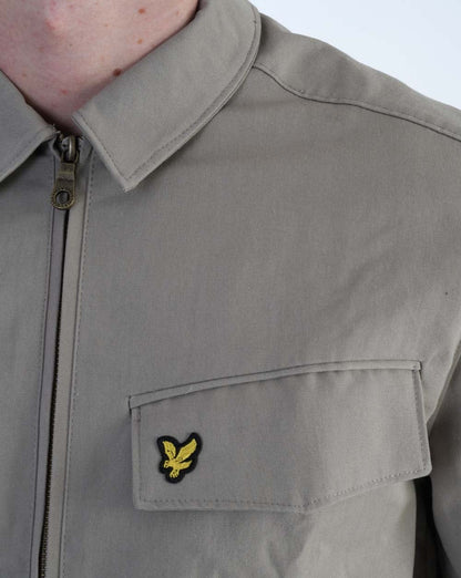 Lyle & Scott Pocket Overshirt Khaki Smoke