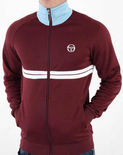 Sergio Tacchini Dallas Track Top Claret/Sky