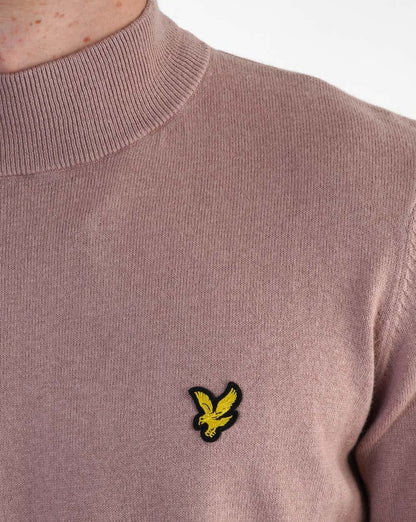 Lyle & Scott Turtle Neck Knit Mauve Dusk