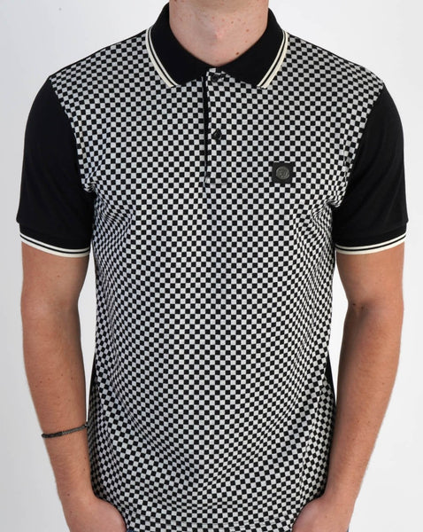 Trojan Mono Check Polo Chequerboard