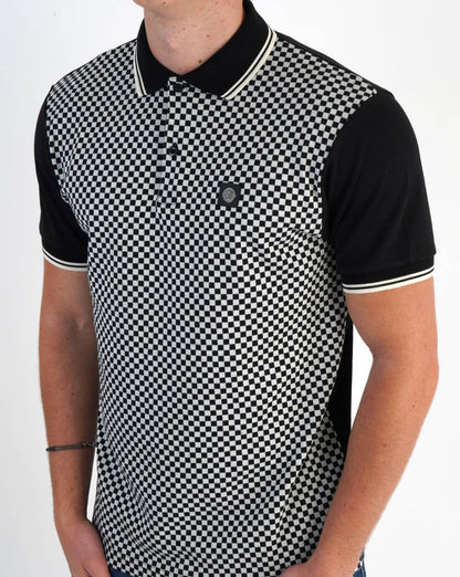 Trojan Mono Check Polo Chequerboard