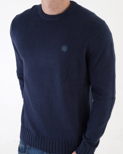 Pretty Green Standards Knitted Jumper Navy