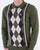 Gabicci Vintage Humphrey Long Sleeve Knitted Polo Olive