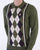 Gabicci Vintage Humphrey Long Sleeve Knitted Polo Olive