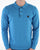 Gabicci Vintage Francesco LS Knitted Polo Shirt Blue