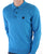 Gabicci Vintage Francesco LS Knitted Polo Shirt Blue