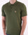 Gabicci Vintage Jackson Knitted Polo Olive Green