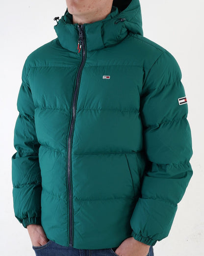 Tommy Jeans Essential Down Jacket Green