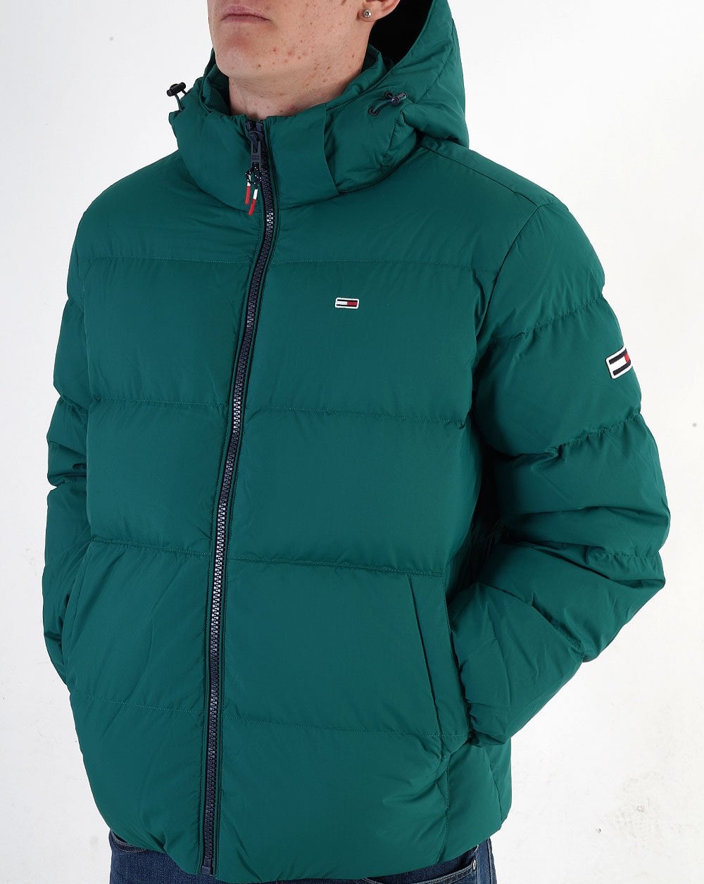 Tommy Jeans Essential Down Jacket Green