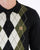 Gabicci Vintage Diamond Knit Polo Black Olive