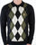 Gabicci Vintage Diamond Knit Polo Black Olive