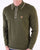 Gabicci Vintage Lineker Long Sleeve Knitted Polo Olive