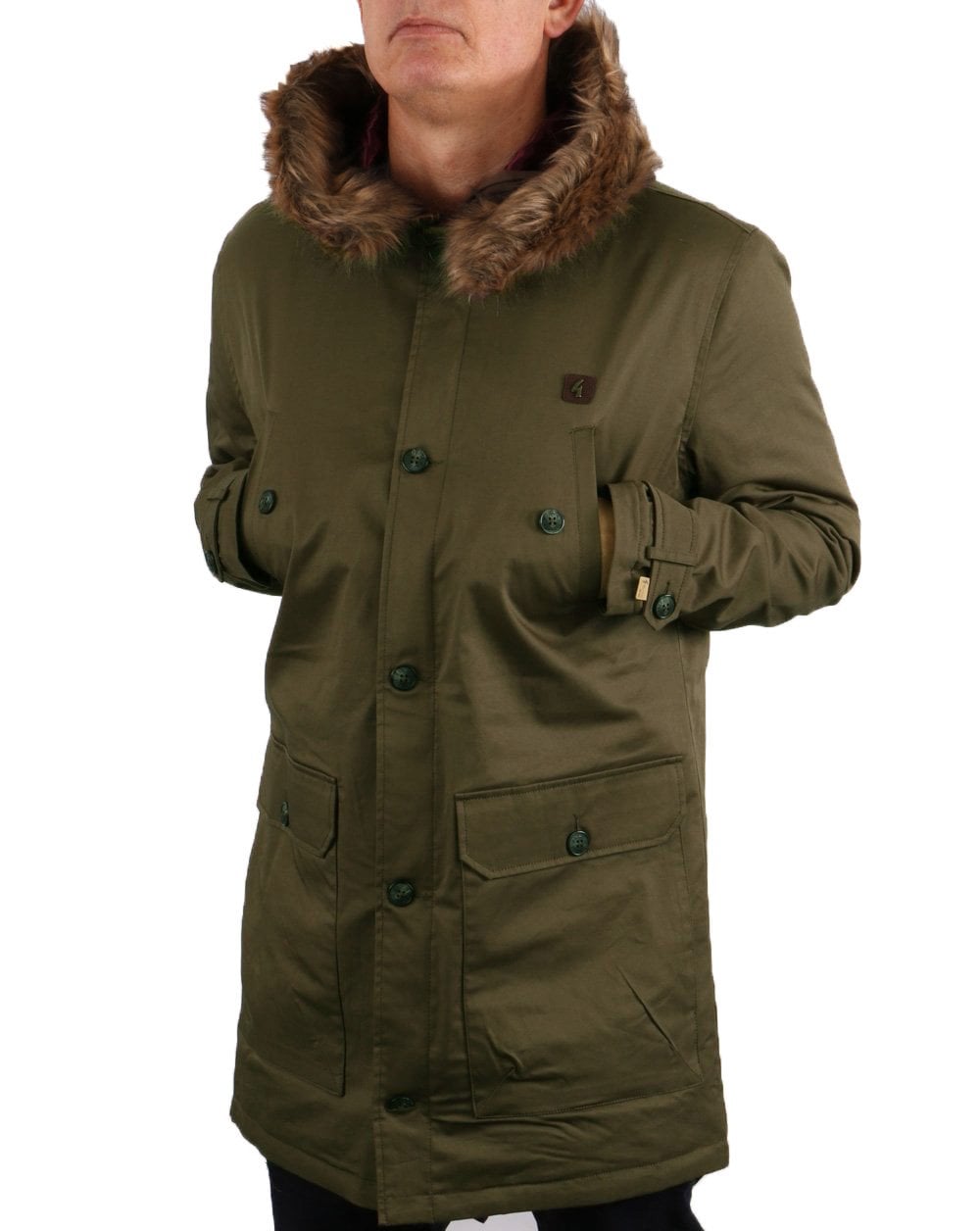 Gabicci Vintage Paxton Parka Green