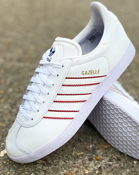 Adidas Gazelle Trainers White / Red