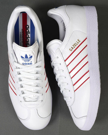 Adidas Gazelle Trainers White / Red