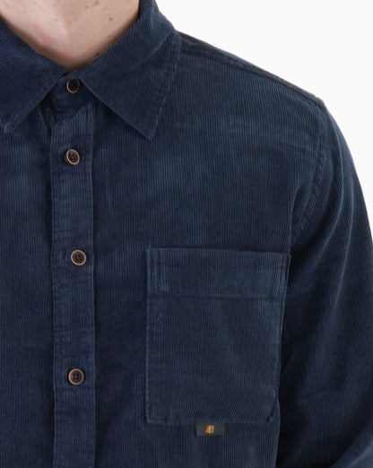 Ben Sherman Corduroy Shirt Dark Blue