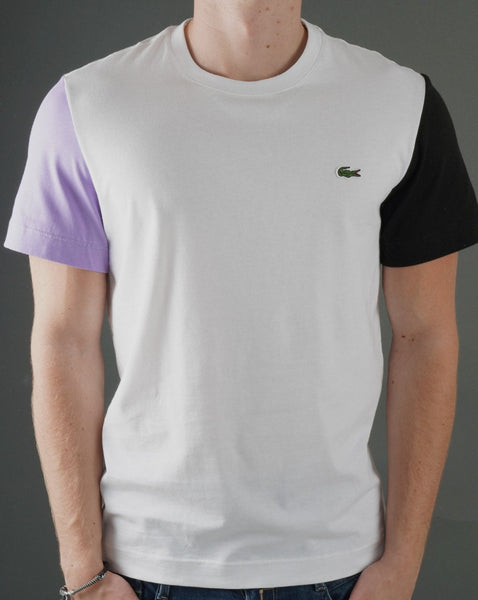 Lacoste Contrast T-shirt White/Purple/Black