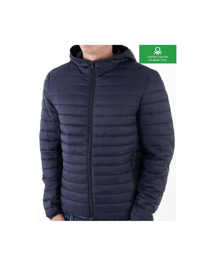 Benetton Lightweight Puffer Jacket Navy