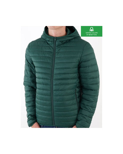 Benetton Lightweight Puffer Jacket Dark Green