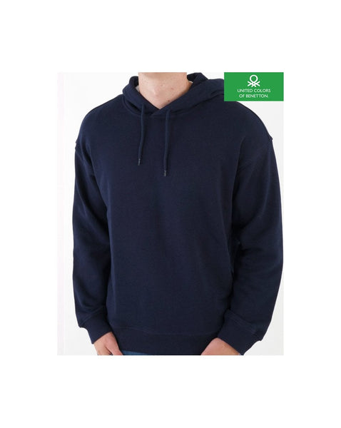 Benetton Cotton Hoodie Navy